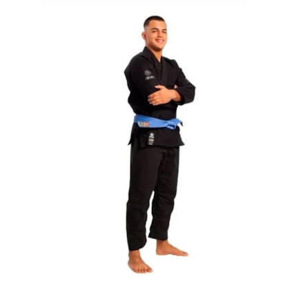 Kimono BJJ Infinity Nero - Gi Per Jiu Jitsu Brasiliano, Unisex, Con Cintura Bianca Inclusa - Foto 13
