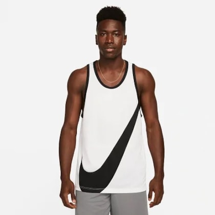 Regata Nike Dri-fit Masculino Branco E Preto