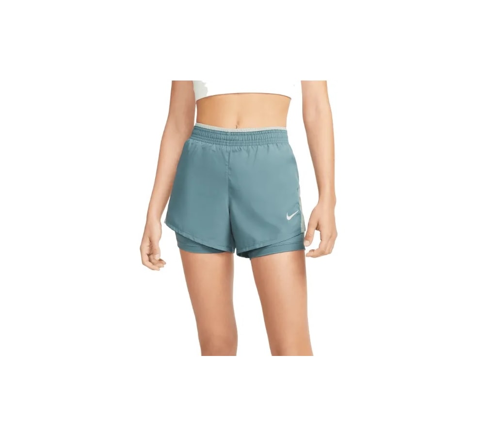 Short Nike 2in1 10k Feminino Verde Uni-Sport
